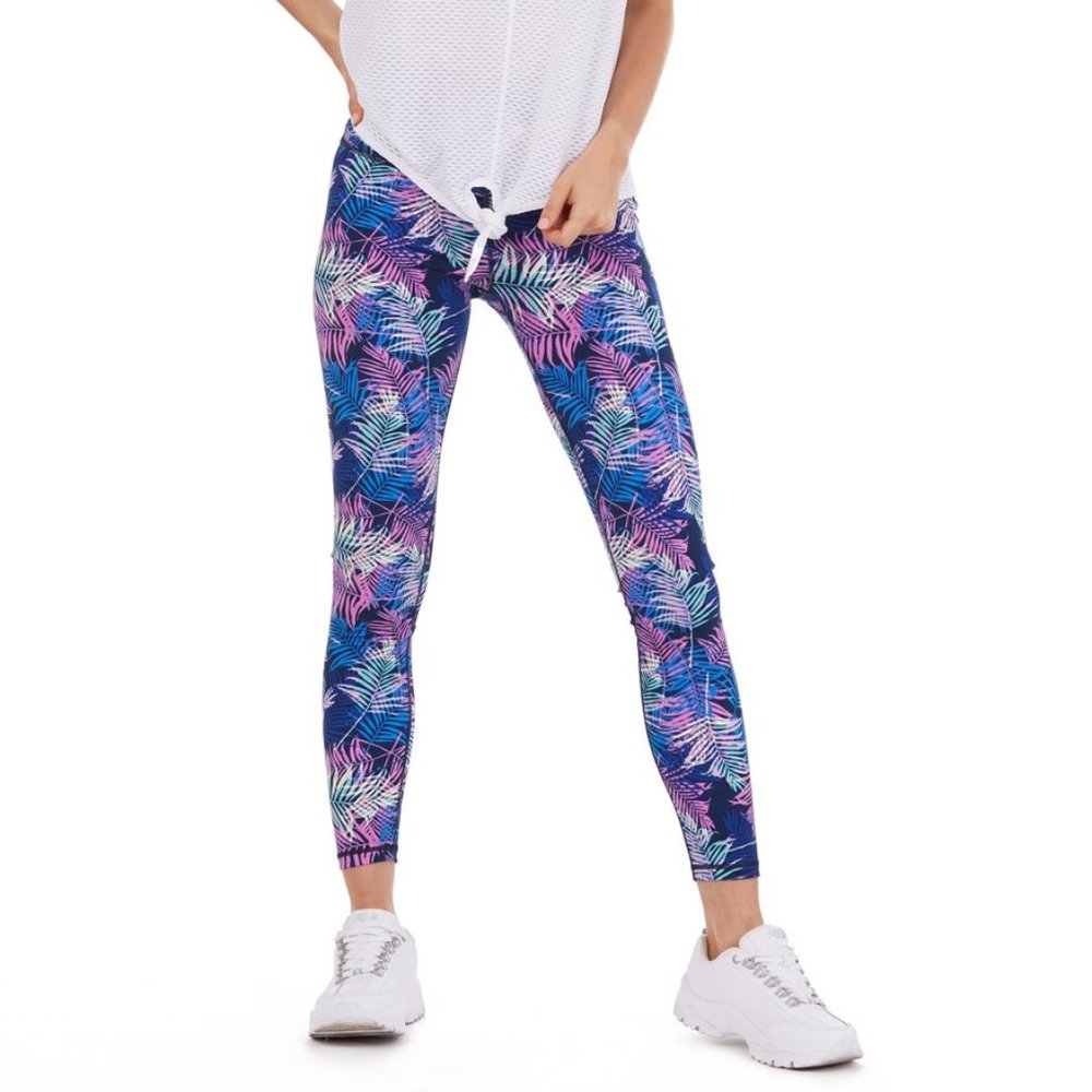 CENTER 7/8 LEGGING IN PASTEL LEAVES